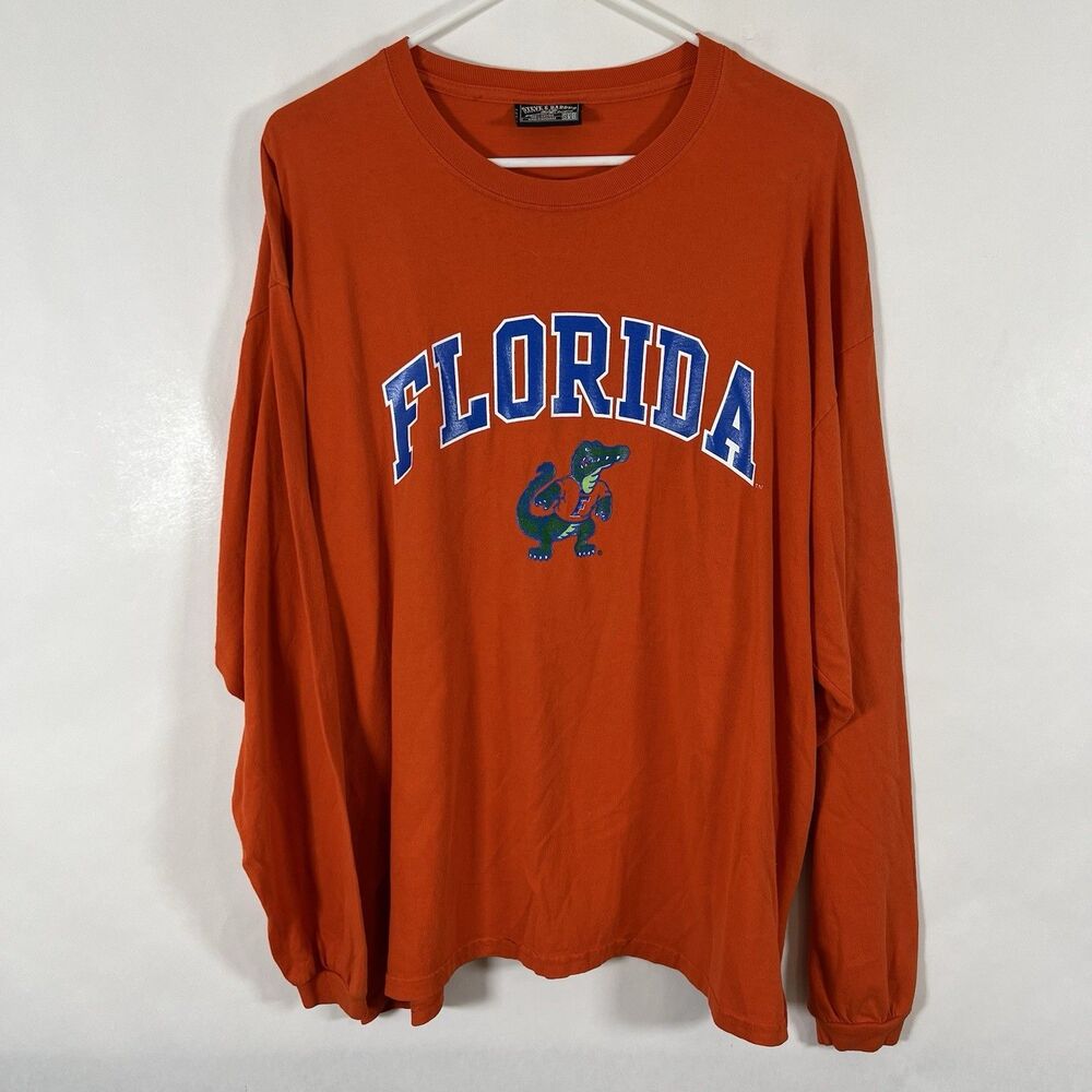 Vintage Florida Gators Steve And Barrys Long Sleeve T Shirt Mens XL Orange